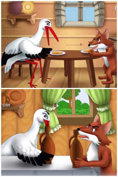 The Fox and The Stork Story
