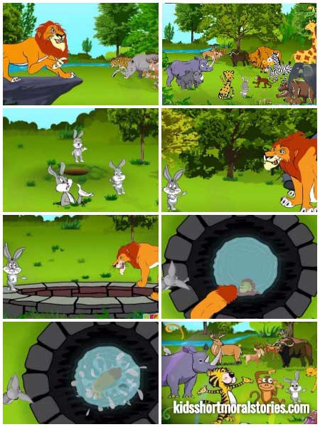 The Lion and The Rabbit Story | Kids Short Moral Stories