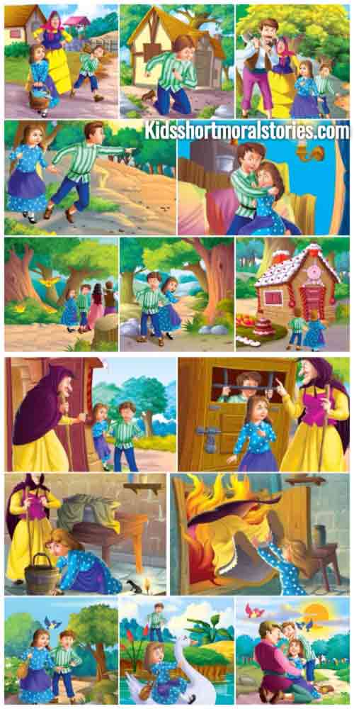 Hansel and Gretel Story with pictures