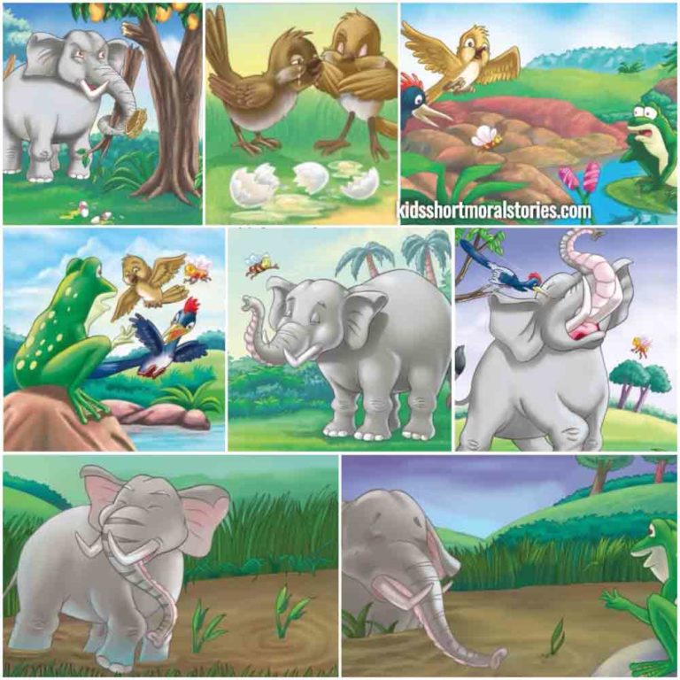 The Elephant and the Sparrow Panchatantra Story