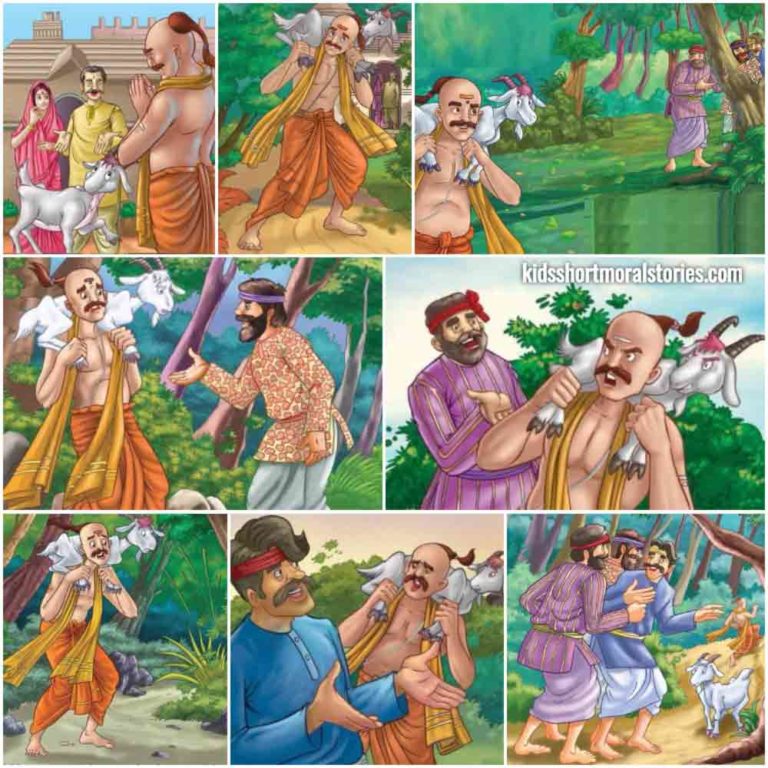 The Three Crooks and The Brahmin panchatantra Story