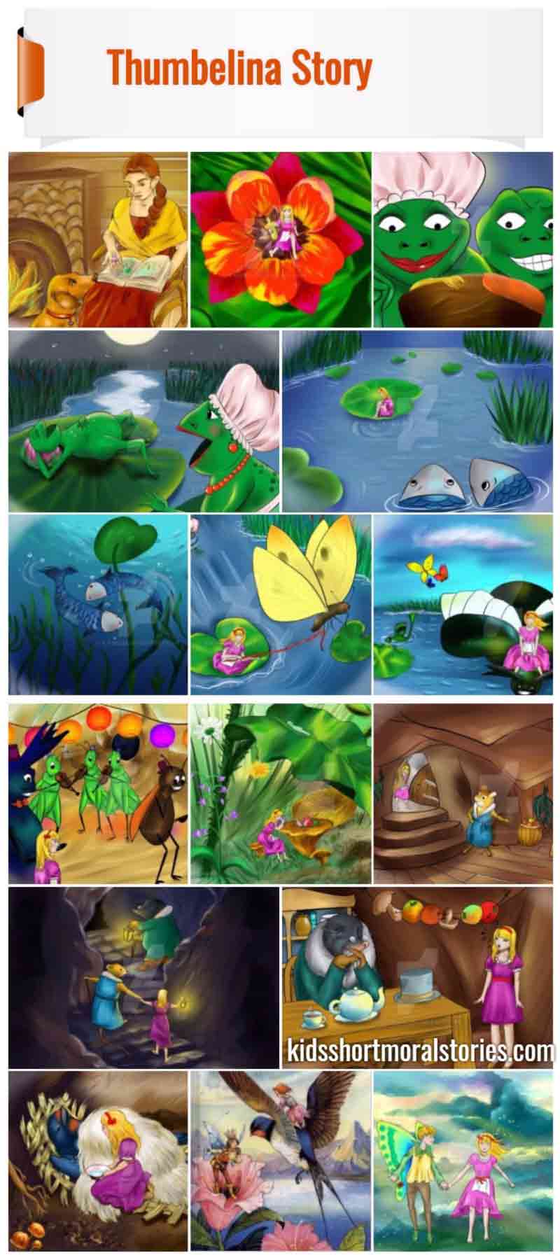 Thumbelina Story With Pictures | Fairy Tales For Kids