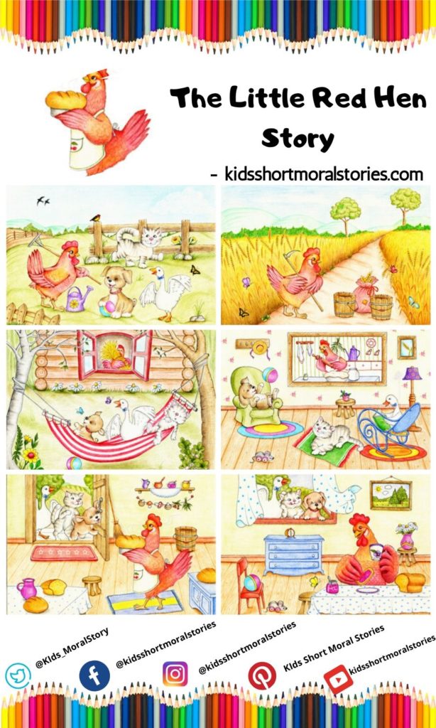 little red hen short story with moral