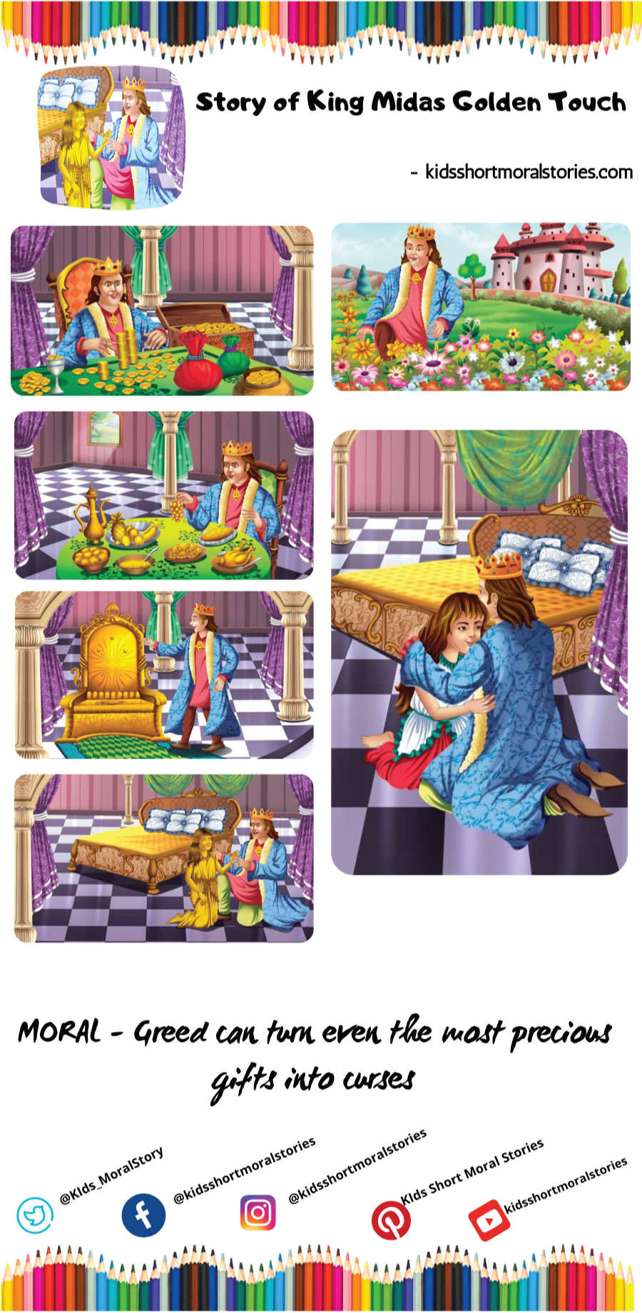 King Midas & The Golden Touch Story in English With Moral For Kids